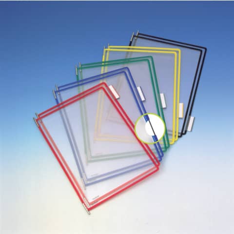Leggio murale T-Technic Tarifold® con 10 buste in PVC A4 B414109